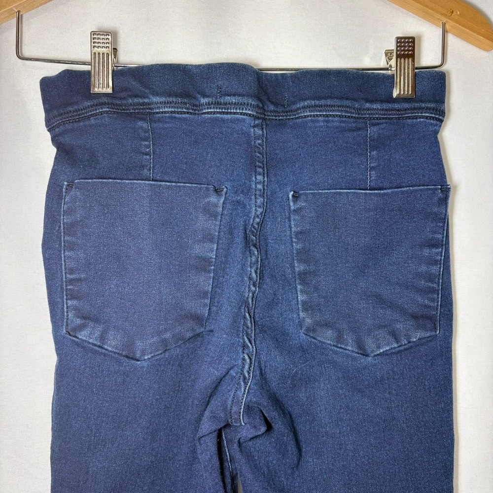 Free People High Rise Jegging Dark Wash Skinny Jeans Raw Hem Size 25 Blue Denim - Picture 2 of 6